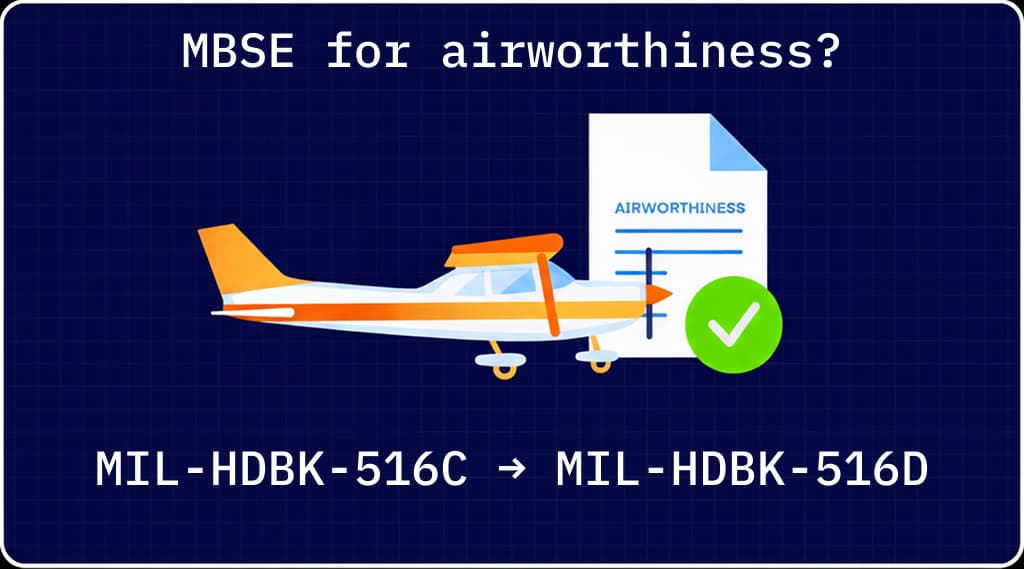 MBSE for MIL‑HDBK‑516C and the Road to 516D: A Digital‑First Path to Airworthiness